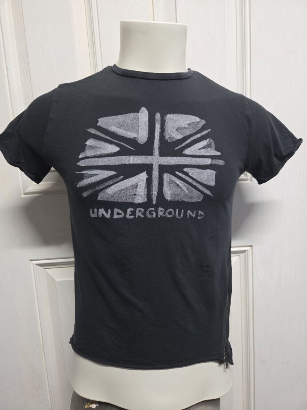 Zara Girls Tshirt Size 9 Underground British Flag Logo